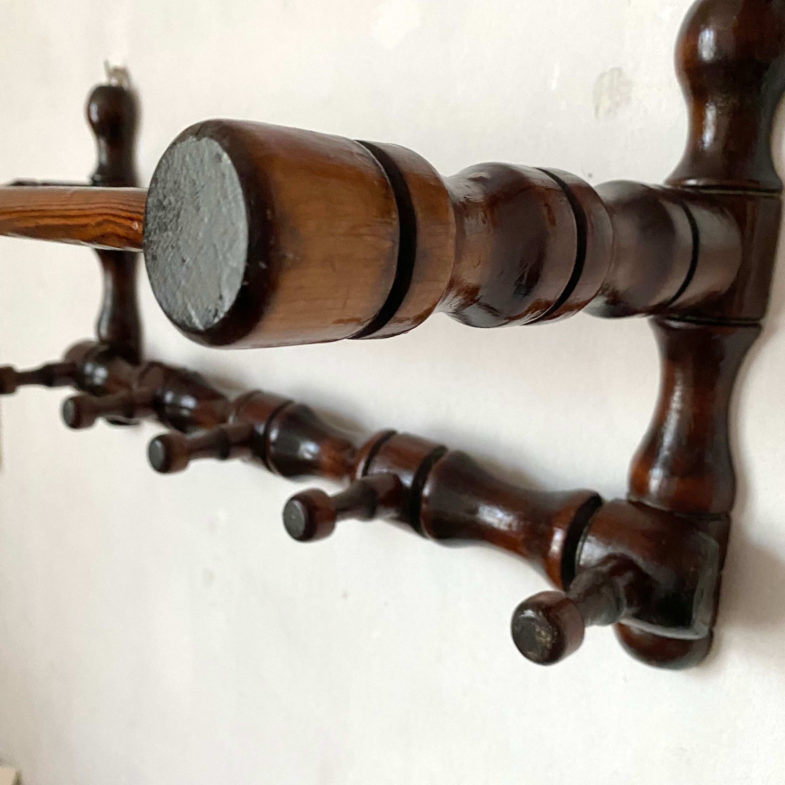 Vintage wall coat rack