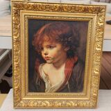 Painting the blond child Greuze