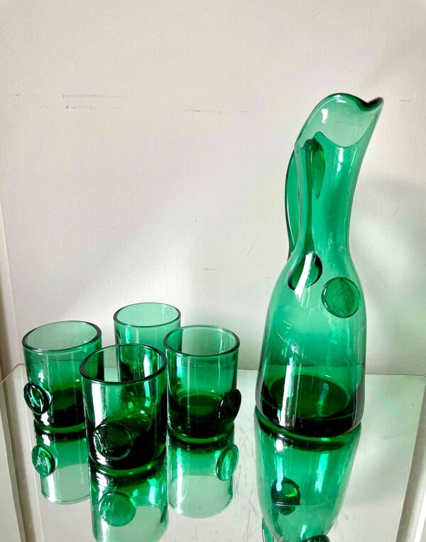 Lot de 5 Holmegaard vintage conçus par Jacob E Ban