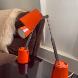 Pair of orange Lampette lamps