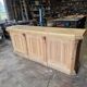 Bistro counter with a Hungarian point design.