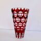 Bohemian crystal vase
