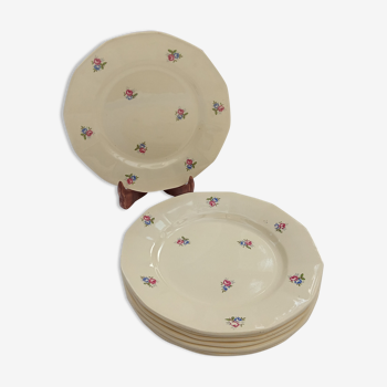 8 assiettes plates anciennes Digoin