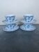4 seventies cups and saucers from Rivanel