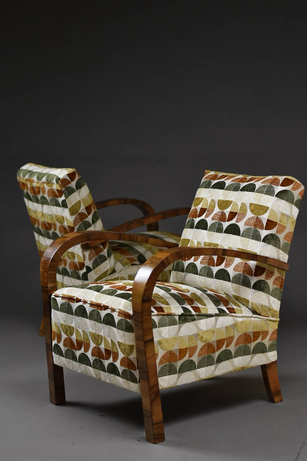 Pair of Art Deco armchairs, 1930s–1940s