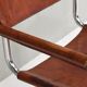 S34 dining armchair in cognac saddle leather by Mart Stam for Fasem, 1970s