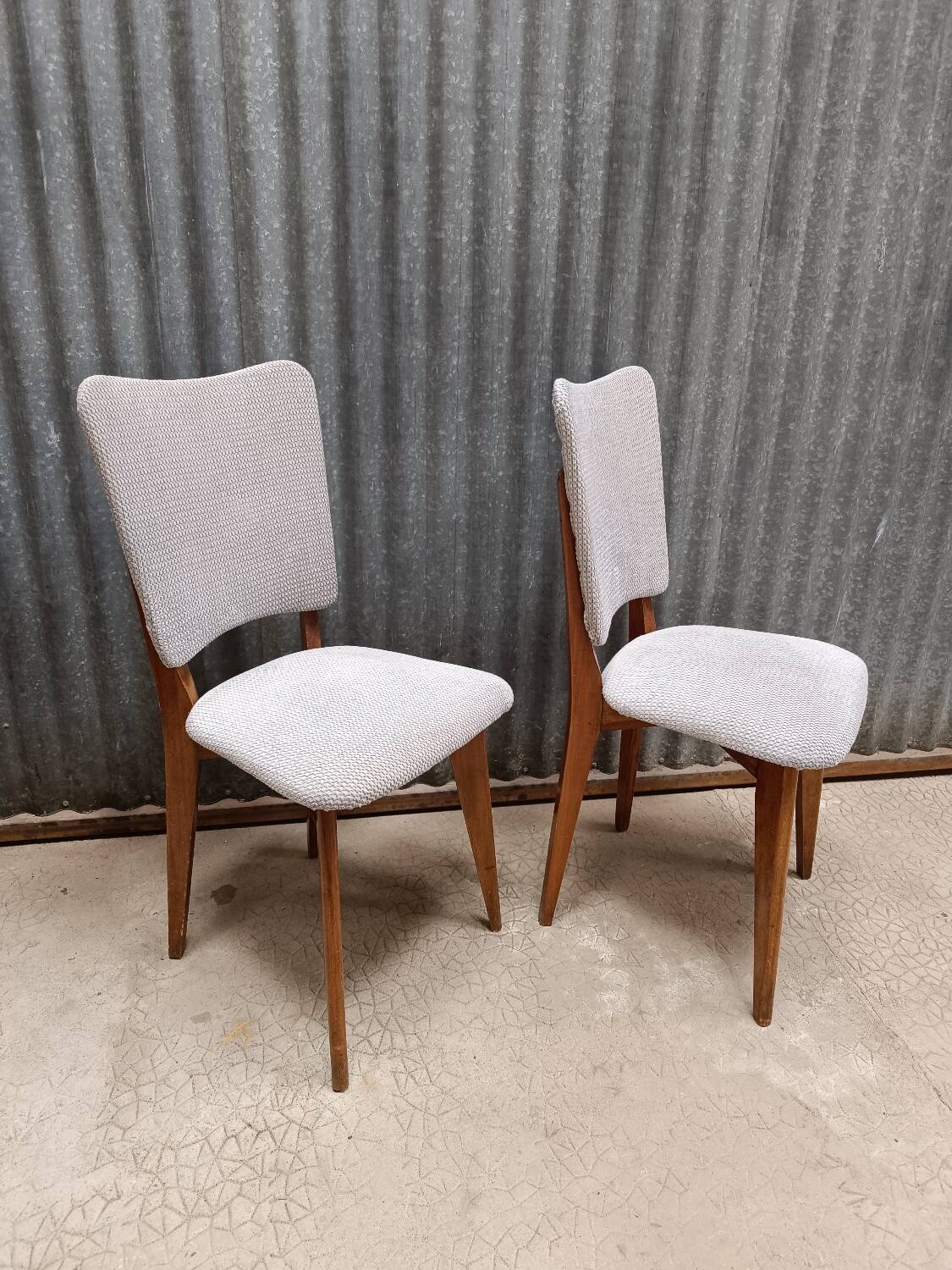 Set of 2 vintage Scandinavian chairs