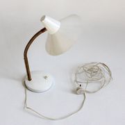 Vintage metal lacquered table/desk lamp