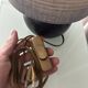 Vintage Mid-Century Studio Pottery Table Lamp – Signed JM – Blue Stoneware
