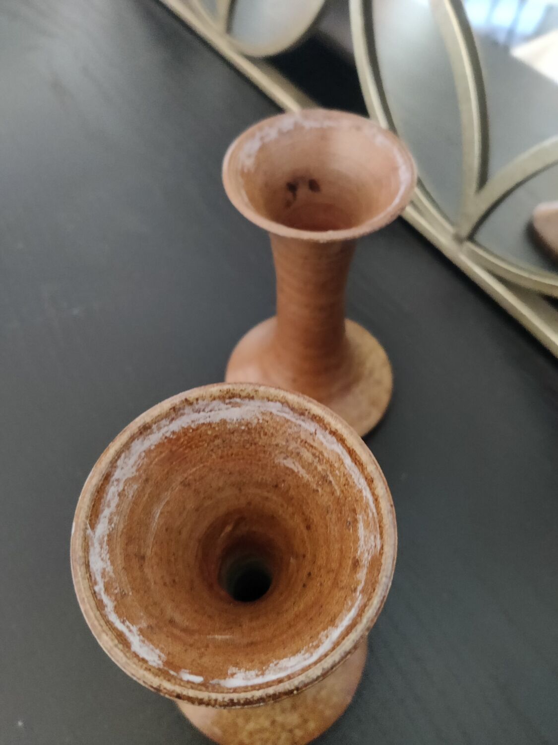 Pair of candle holders
