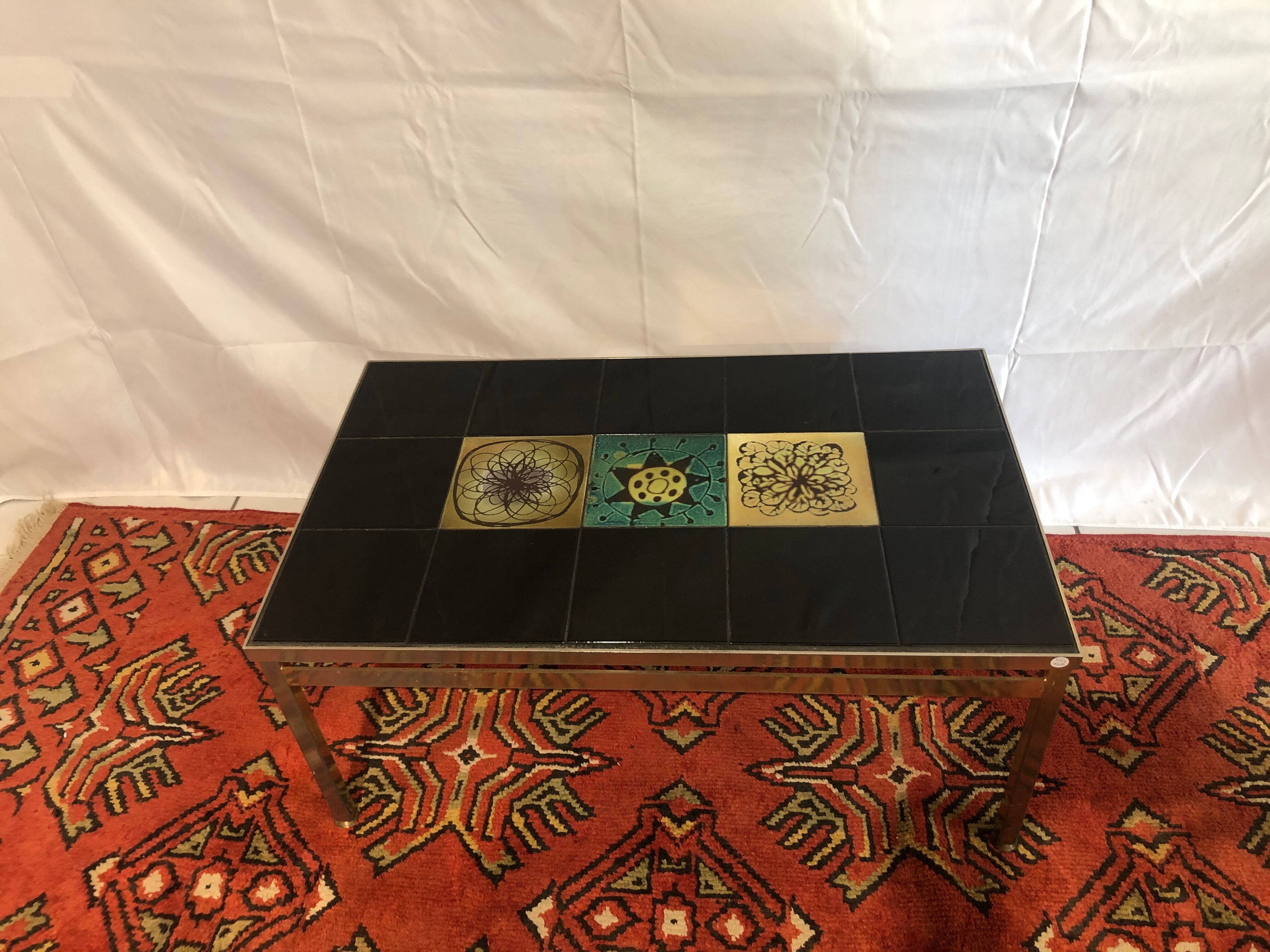 Ceramic coffee table by Cloutier