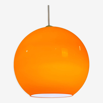 Space age orange pendant lamp