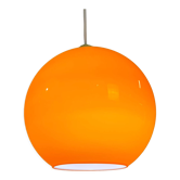 Space age orange pendant lamp