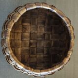 Woven wooden basket - 1930s/1940s