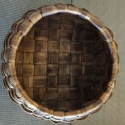 Woven wooden basket - 1930s/1940s