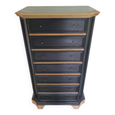 Semainier vintage, bois massif