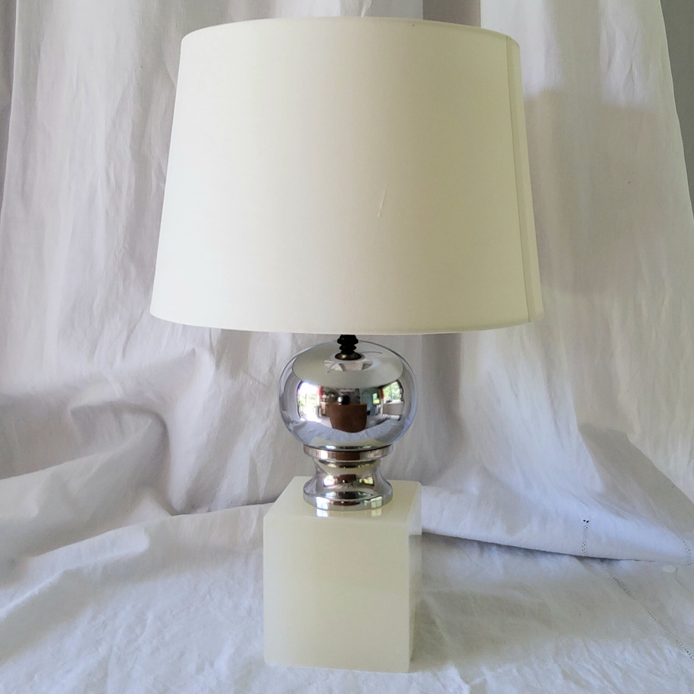 Large Philippe Barbier lamp