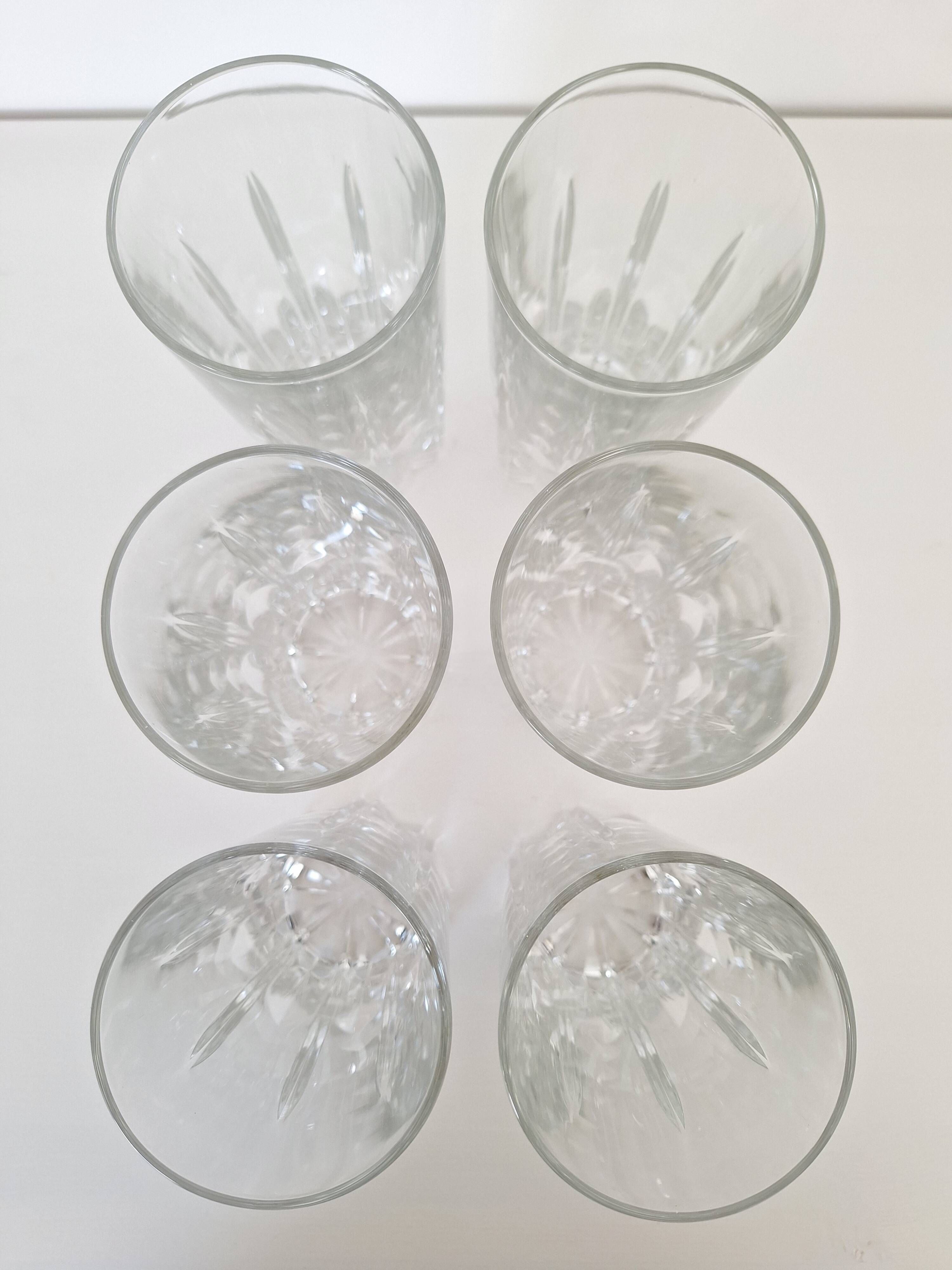 Italian glasses for aperitif or water from the 80s.
