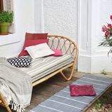 Bed basket rattan 60s