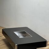 Alveo black coffee table by Willy Rizzo