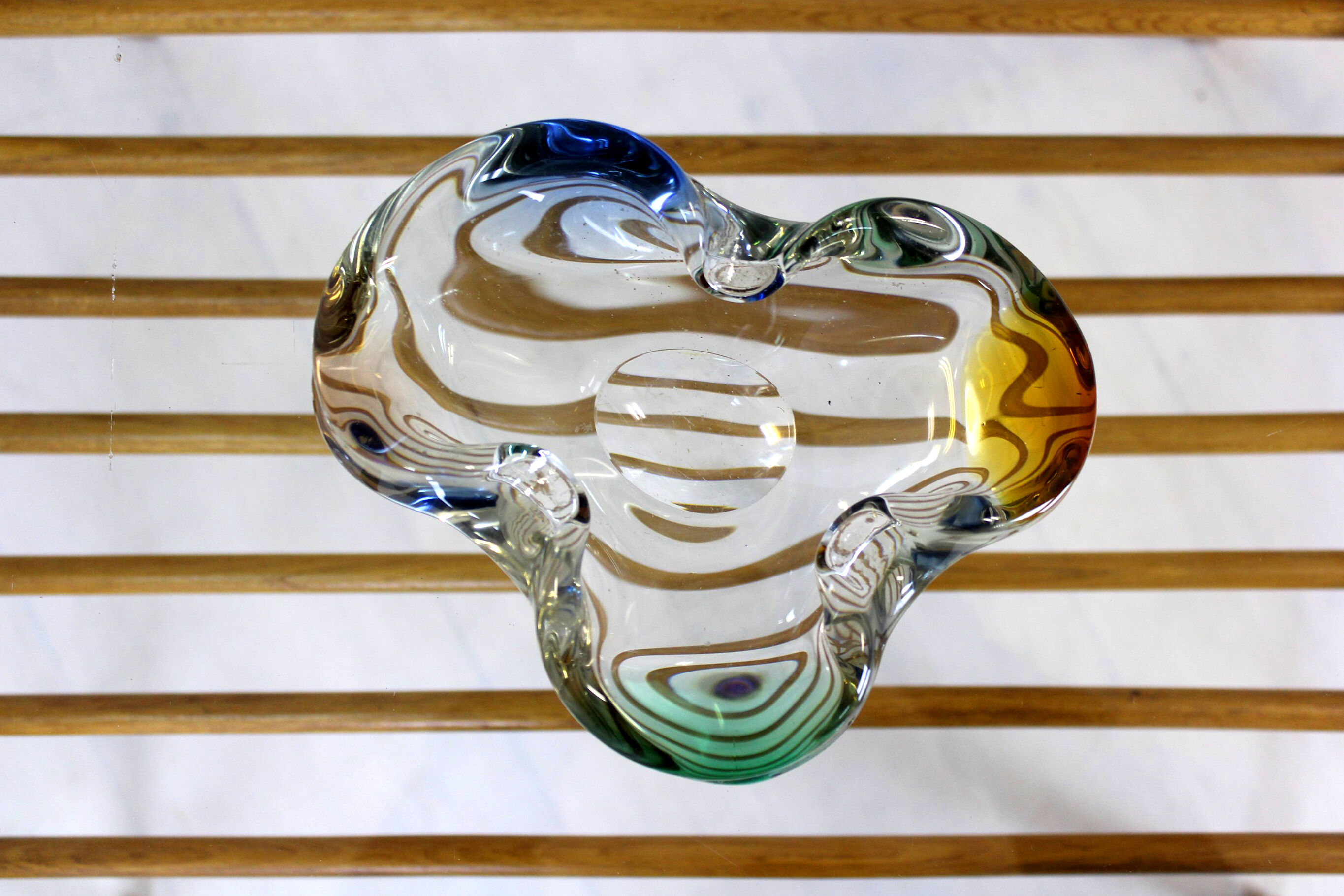 Wooden Coffee Table with Glass Top from Drevozpracujici Druzstvo, 1960s