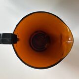 Pichet Vereco en verre ambré