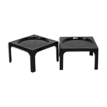 Pair of space age fiberglass coffee tables, Circa 1970