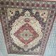 Vintage rug carpet 70s mid century czechoslovakia red 246cm x 360cm