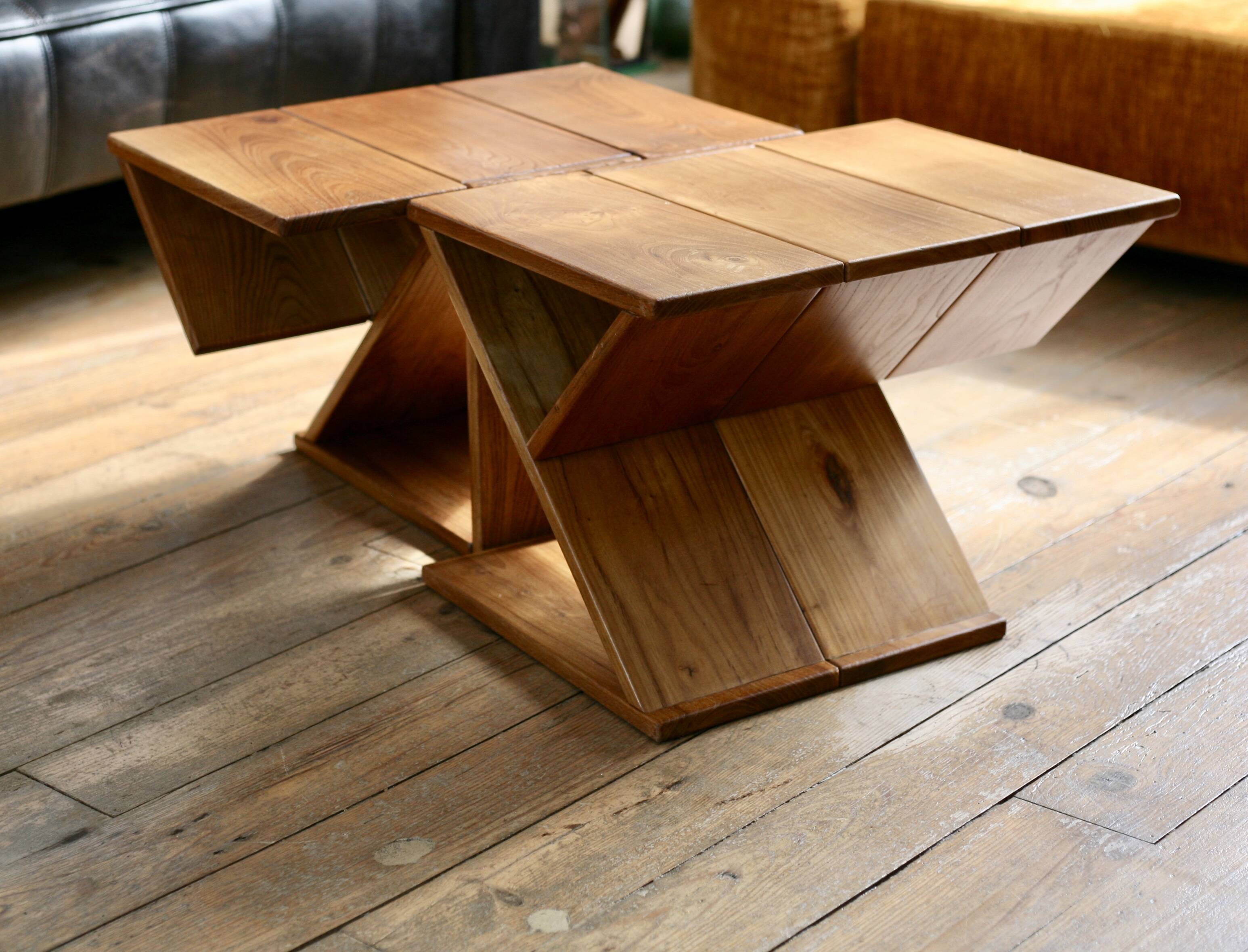 Pair of stools / side tables from Maison Regain, France, 1970s.