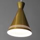 Pair of Scandinavian diabolo suspensions brass