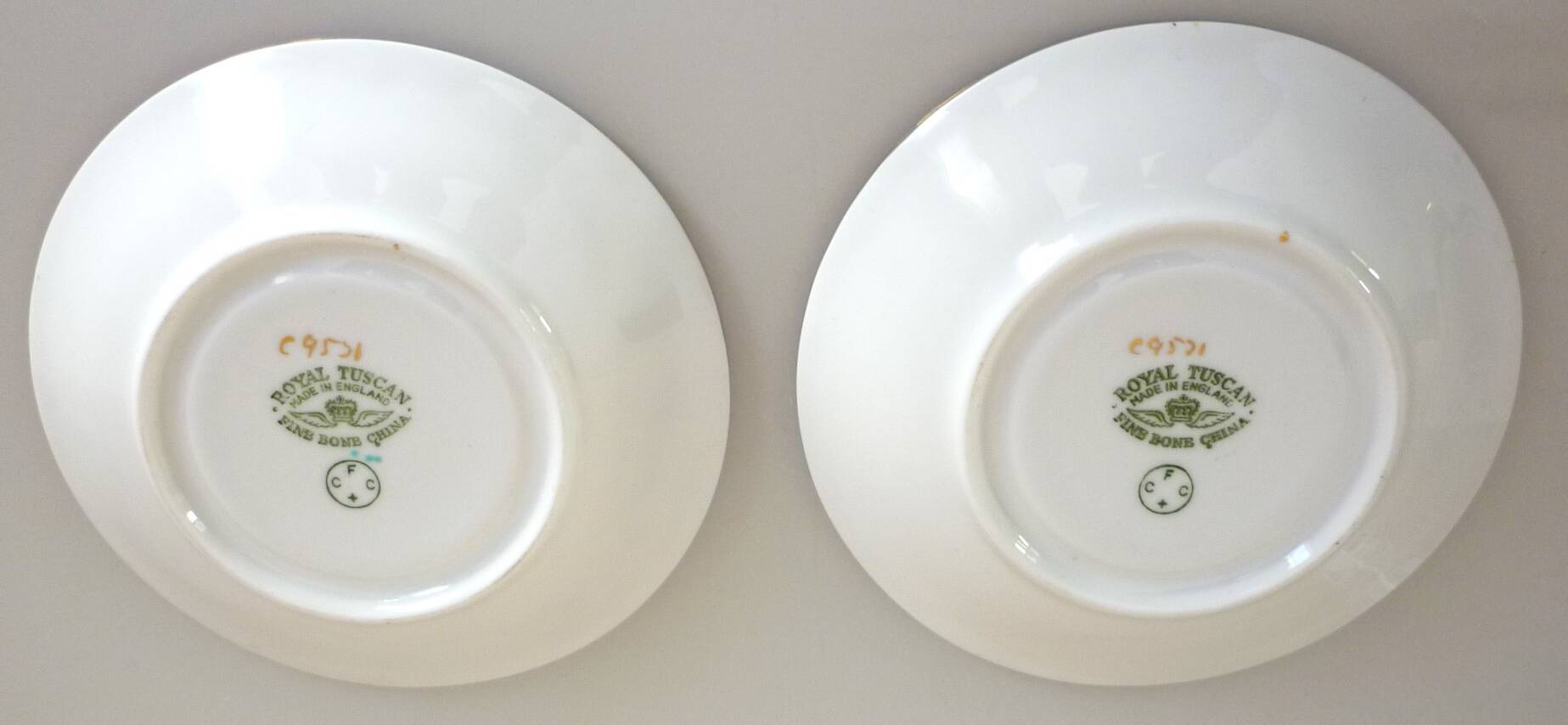 Royal Tuscan England, 2 breakfast services, tea, fine china