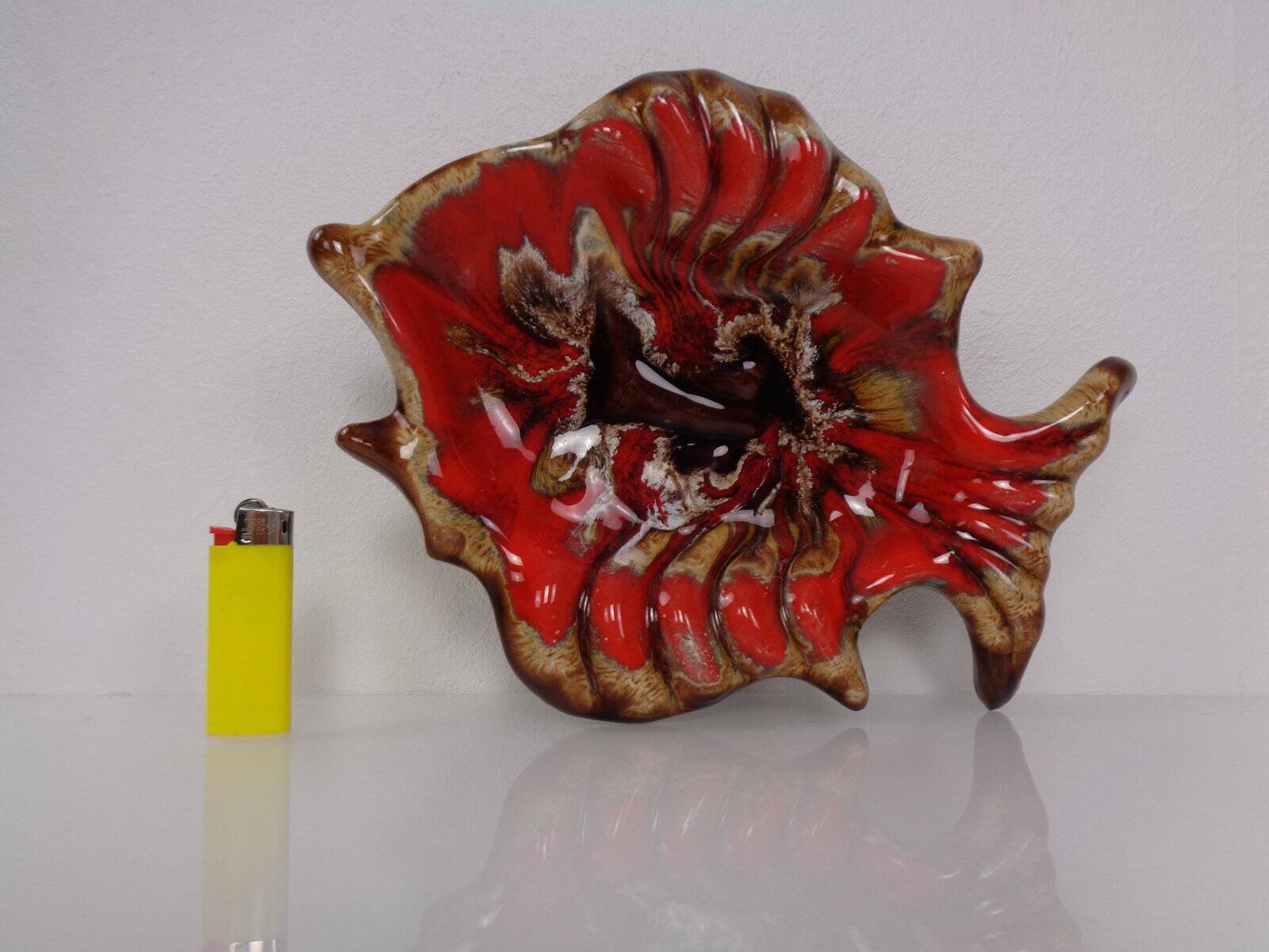 French studio ceramic bowl with fish from Vallauris, 1970s