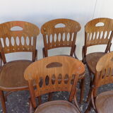 Set of 5 bistro chairs