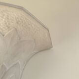 Pair of plaster wall sconces, palmette decoration, 20th century