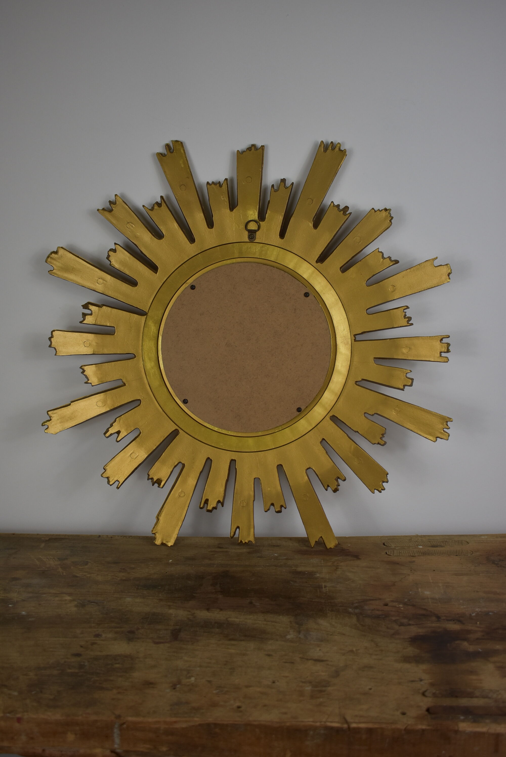 Vintage golden sun mirror 58cm