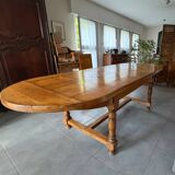 Solid oak farmhouse table