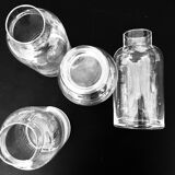 6 Glass bottles