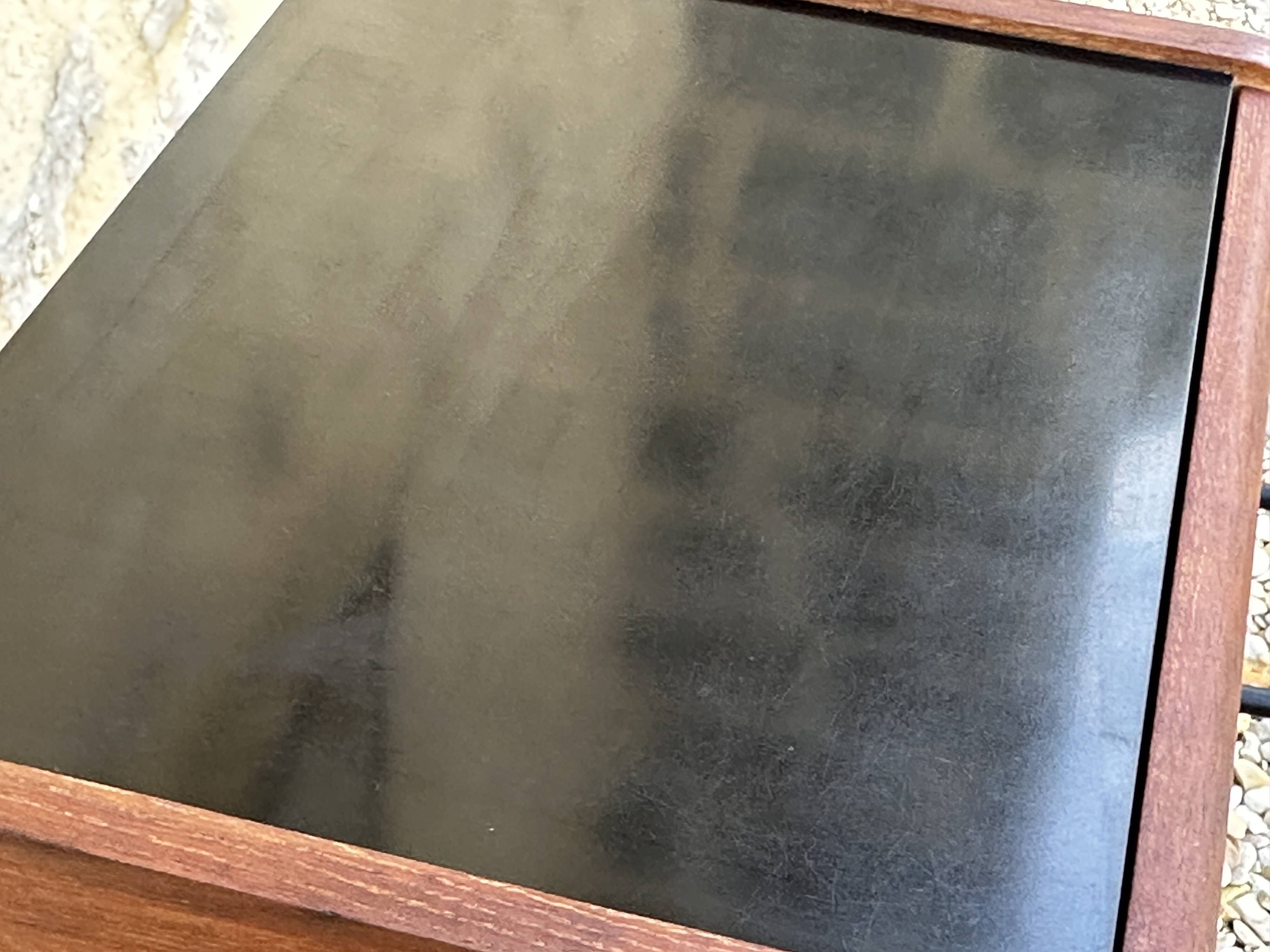 Vintage oak bedside table, 50s and 60s design