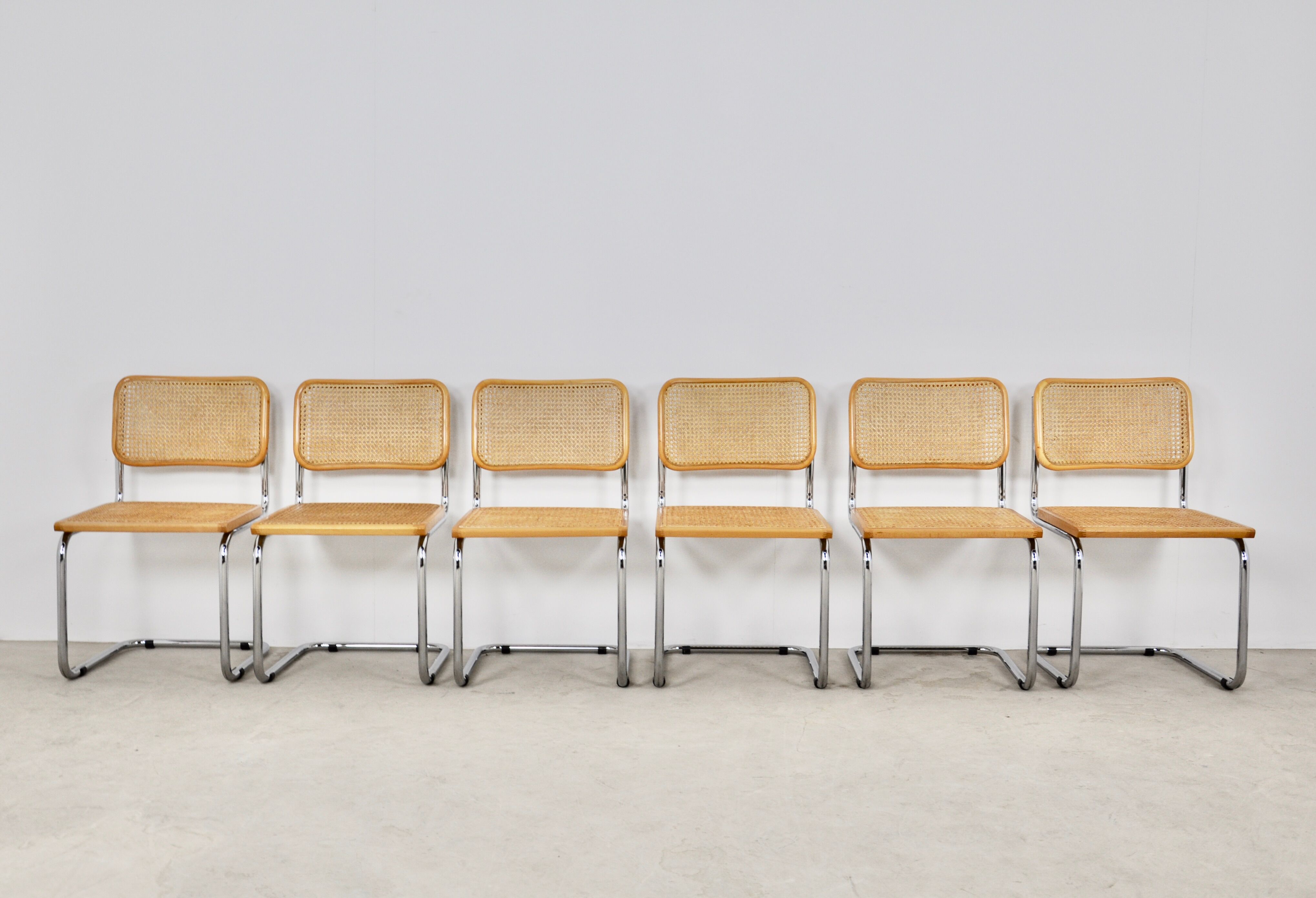 Dinning Style Chairs B32 By Marcel Breuer set 6