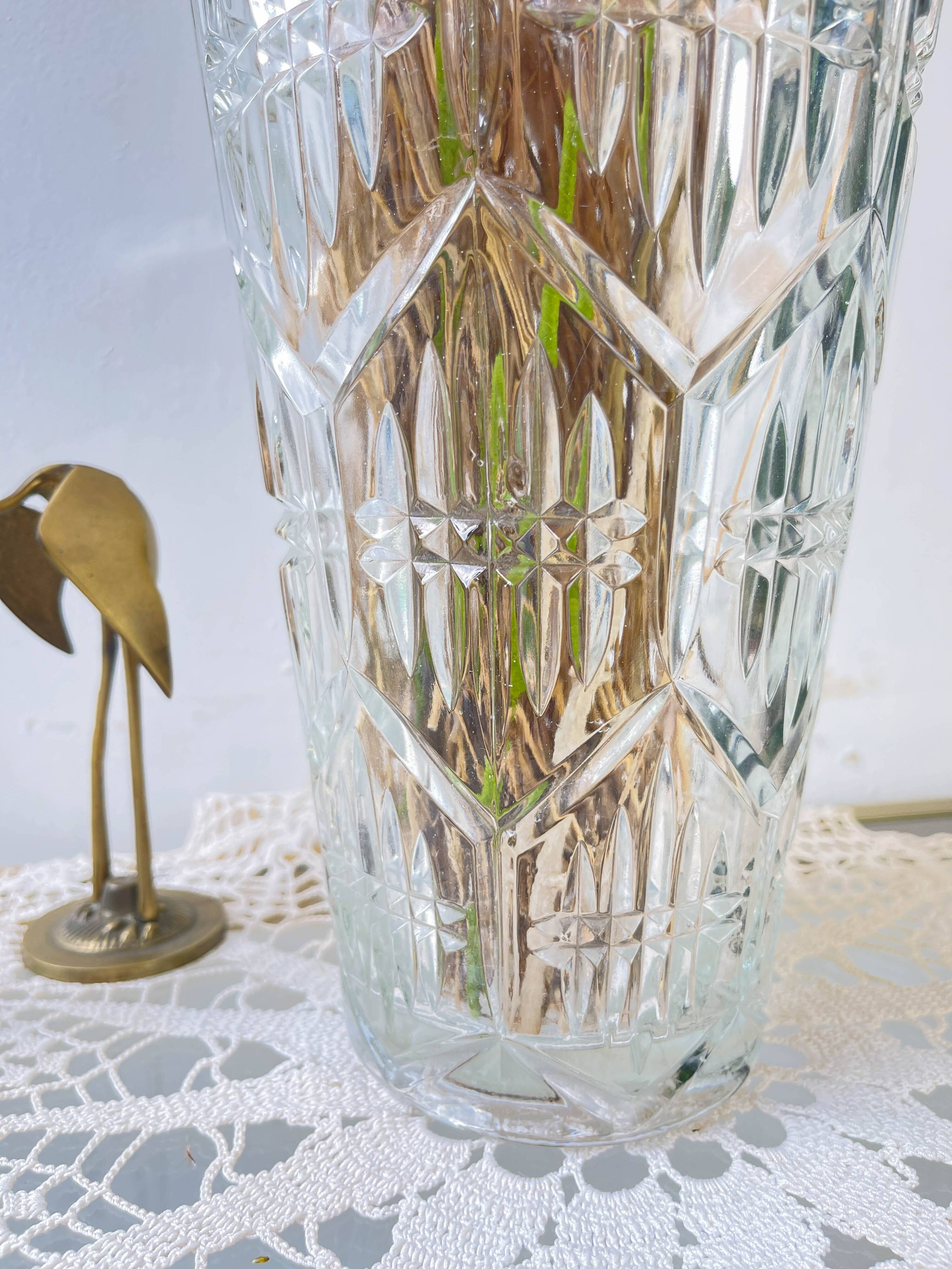 Vintage Art Deco style glass vase