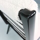 2x 'boomerang' h. mitzlaff, e. schmidt for soloform, bouclé lounge chairs, 1953