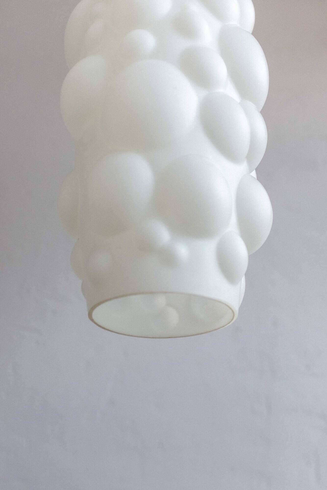 Vintage Czech Hanging Lamp by Osvětlovací Sklo, 1970s
