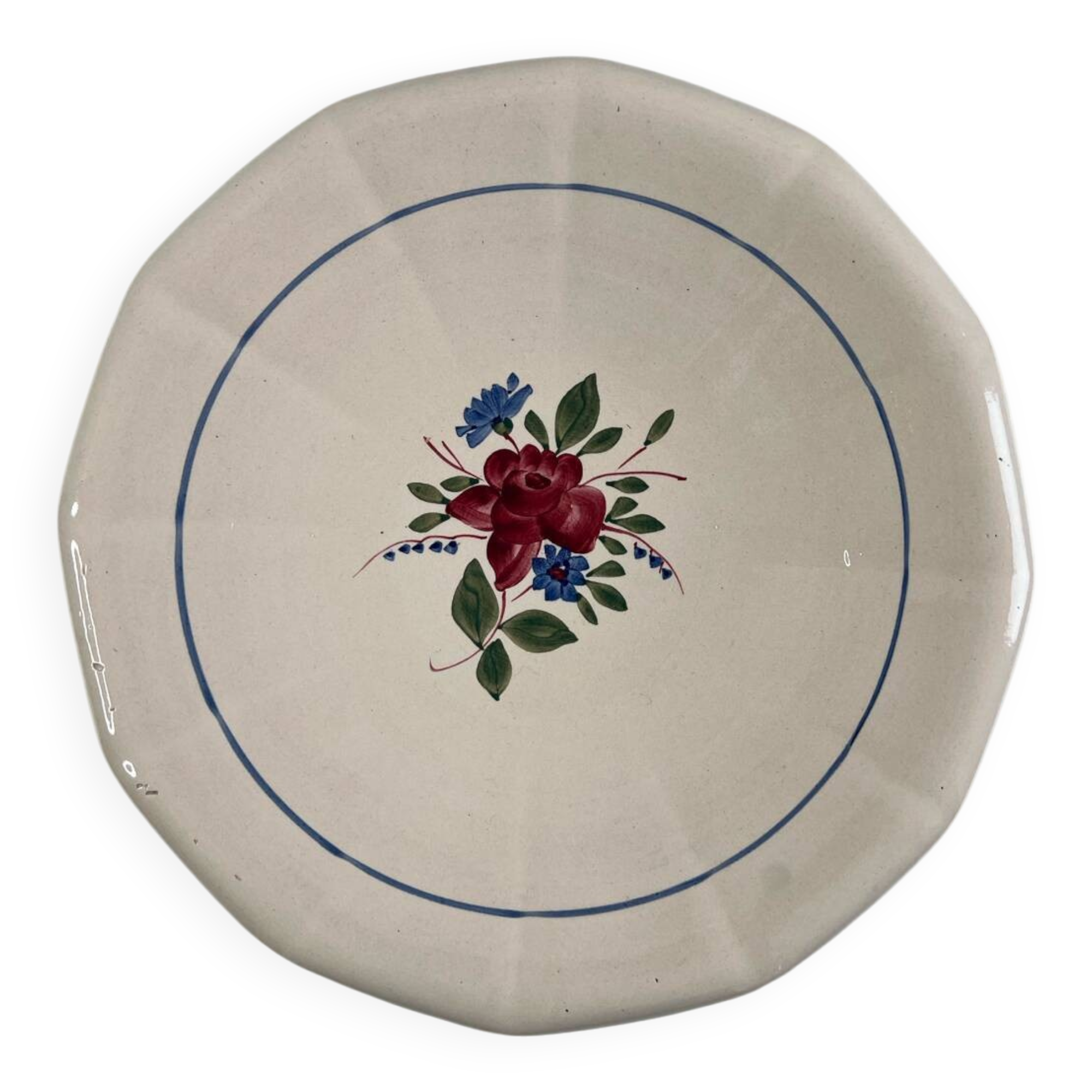 Large serving dish Sarreguemines Vosges