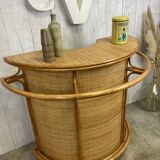 Vintage rattan bar
