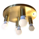 Space Age brass ceiling light by Schmitz Leuchten