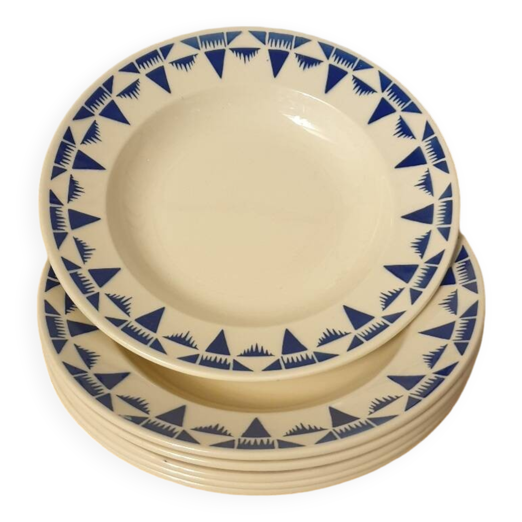Six assiettes Gaston de Badonviller