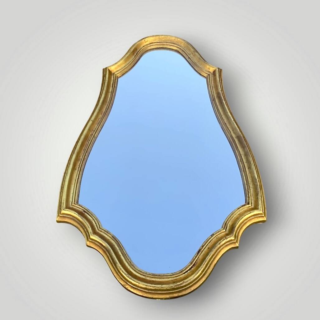 Louis XV style gilded resin mirror – 1960s
