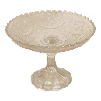 Coupe présentoir en verre moulé