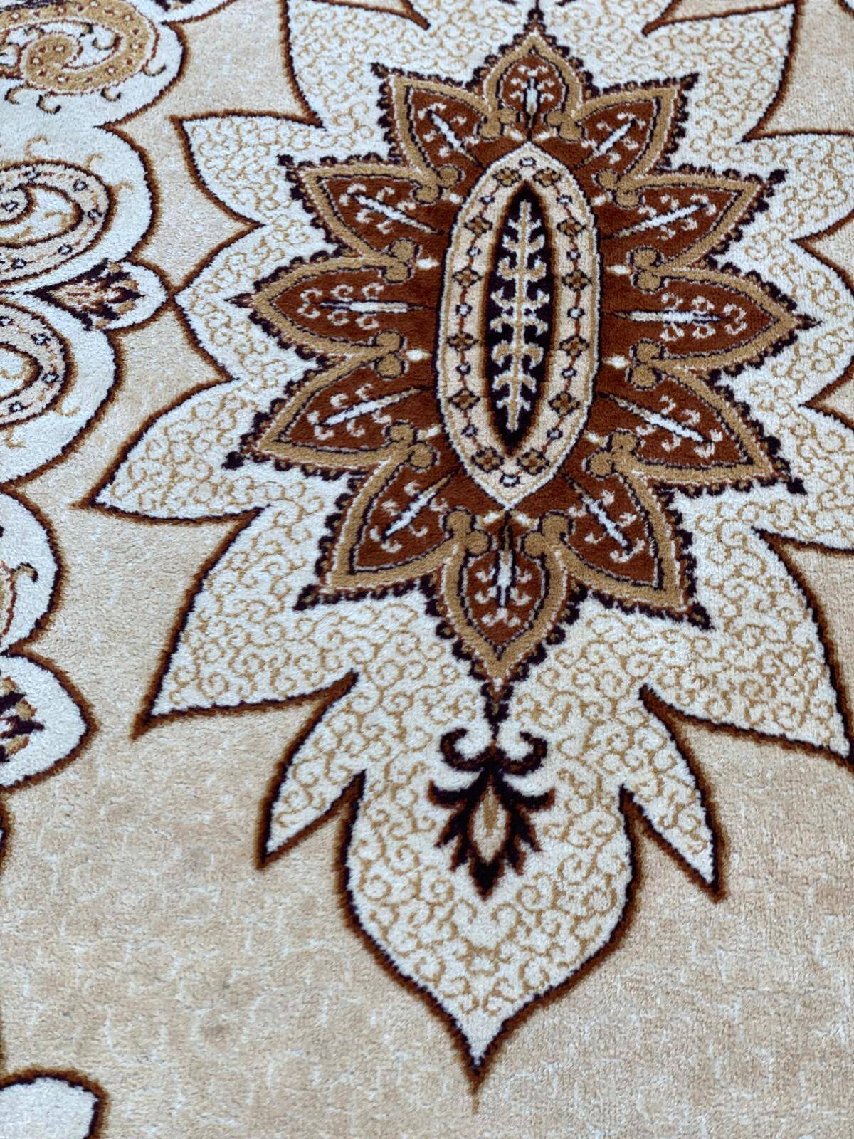 Pure combed wool Persian rug with flowers 200x300 Teppich imperial