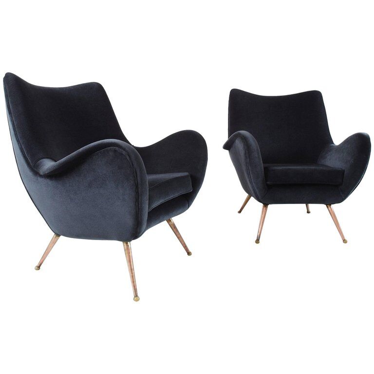 Sculptural armchair of Melchiorre Bega of 1955